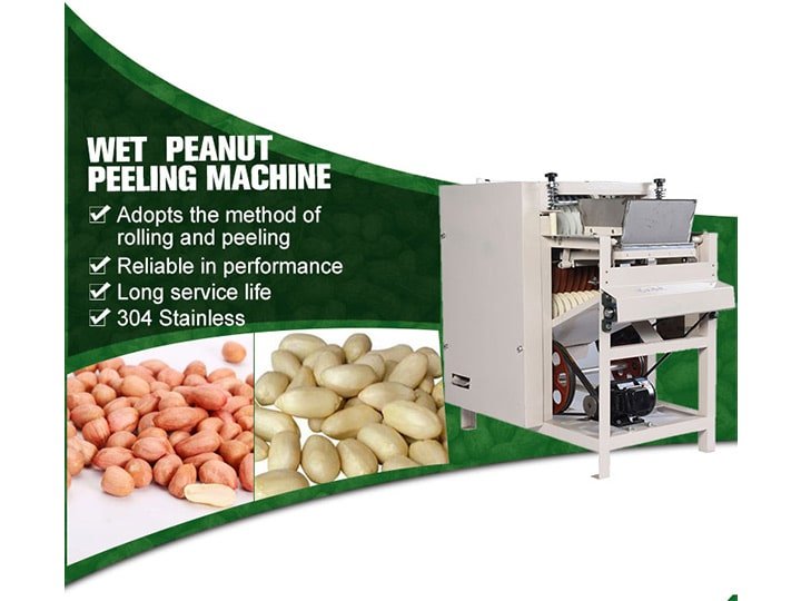 Peanut peeling machine