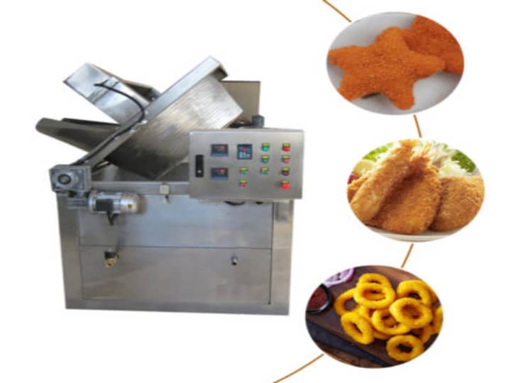 automatic snacks frying machine