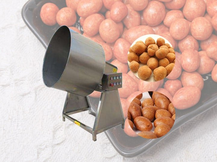 Peanut burger coating machine