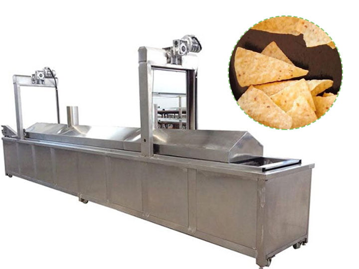 Corn tortilla fryer