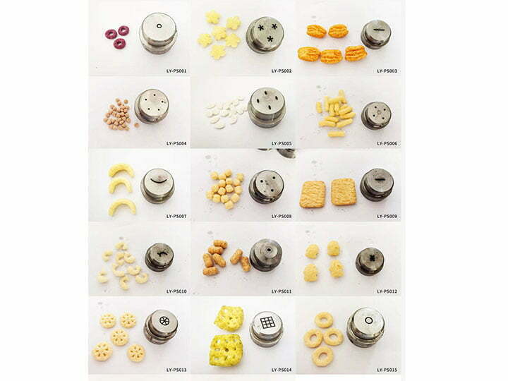 Puffed snacks and molds