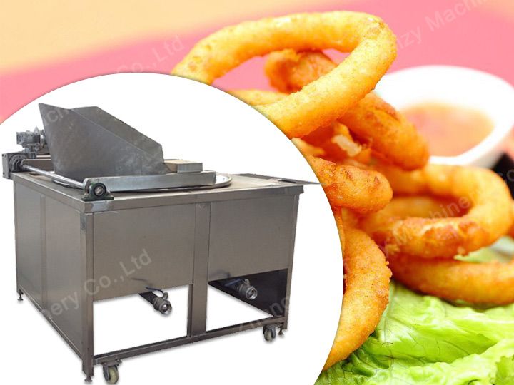 Onion ring frying machine