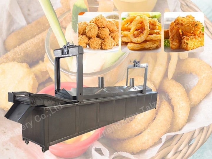 Snack food continuous frying machine