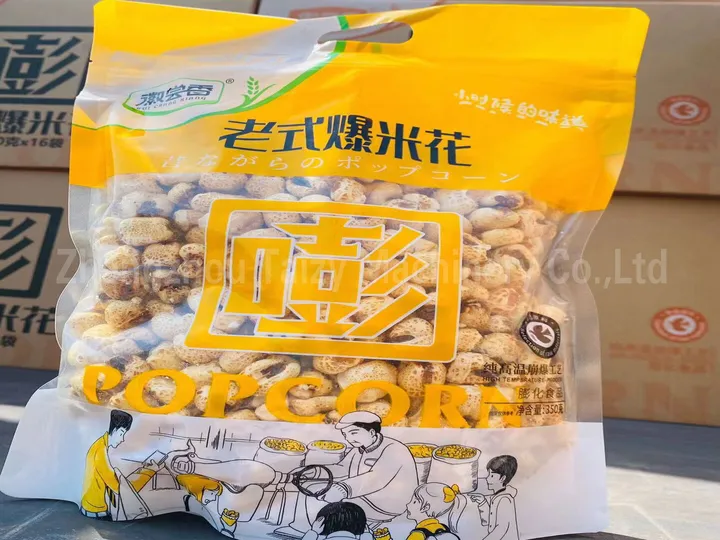 자동 팝콘 생산 라인 6 Packaged popcorn