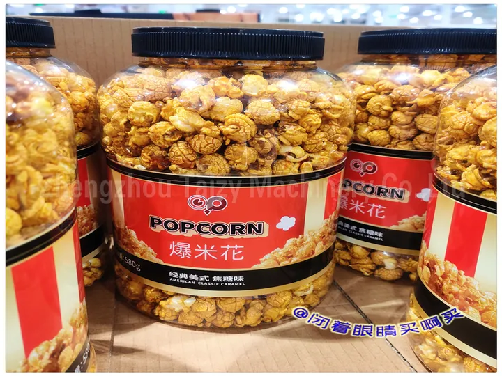 자동 팝콘 생산 라인 7 Snack pack popcorn
