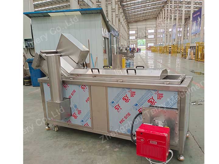 Gas type continuous fryer machine