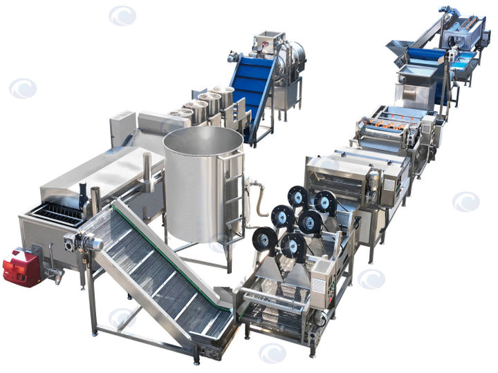 Fully automatic potato chip production line
