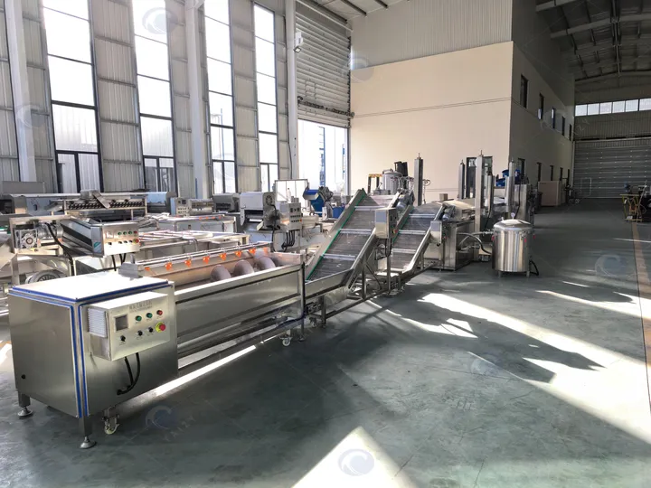 Automatic potato chips production line