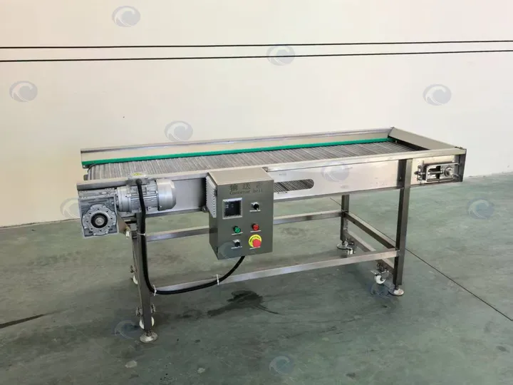 Continuous Frying Machine | Industrial Continuous Fryer For Snack Production 13 自动喂料鸡块炸炉