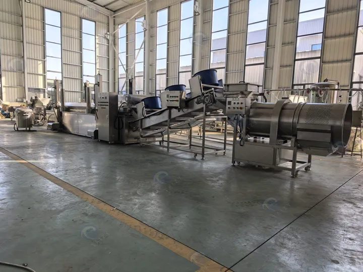 Fully automatic potato chips making line for sale