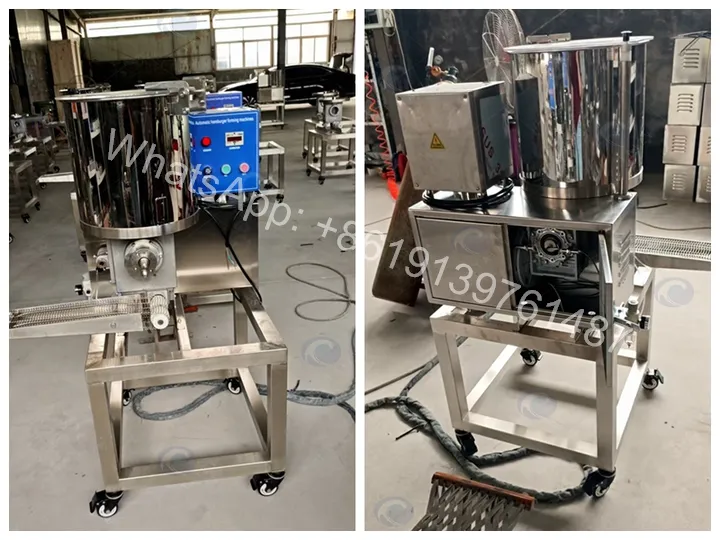 Meat burger forming machine
