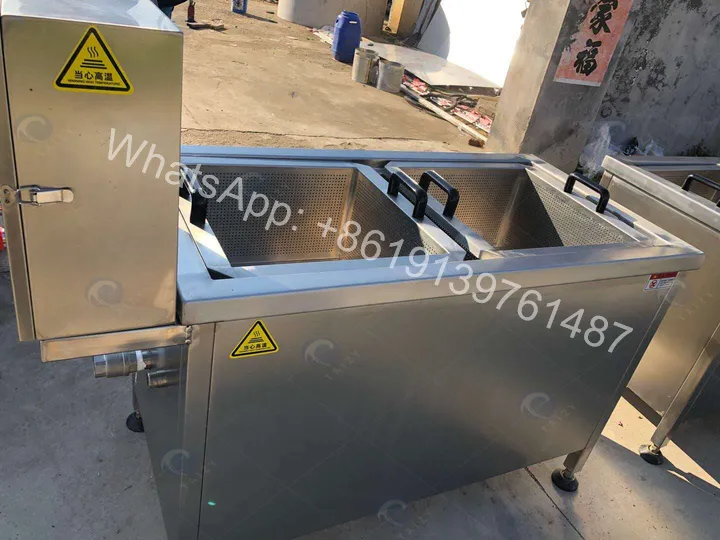 Batch fryer for snack food