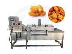 Chicken nuggets frying machine
